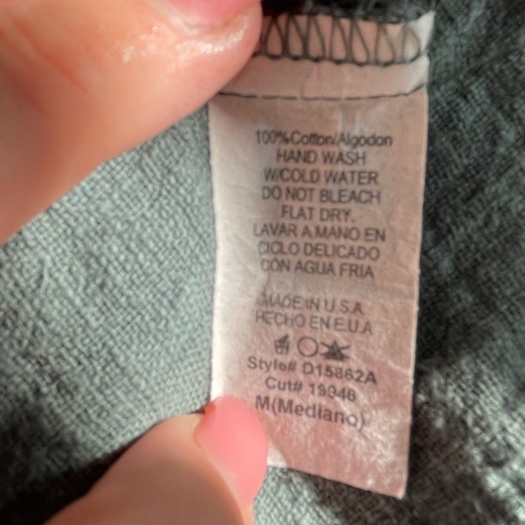 Khaki colored 100% cotton short sleeve loose fitting dress/coverup. Never worn - Picture 8 of 8